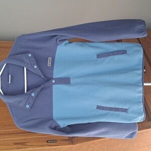 Columbia Snap-T Fleece pullover top Size M Women's Blue